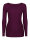 NUR DIE X KILIAN KERNER Damen Longsleeve Roundneck mit Kaschmir - burgundy -  Größe S