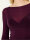 NUR DIE X KILIAN KERNER Damen Longsleeve Roundneck mit Kaschmir - burgundy -  Größe S