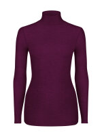 NUR DIE X KILIAN KERNER Damen Longsleve Highneck mit Kaschmir - burgundy -Größe M