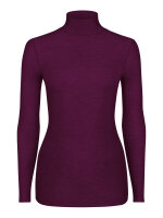 NUR DIE X KILIAN KERNER Damen Longsleve Highneck mit Kaschmir - burgundy -Größe M
