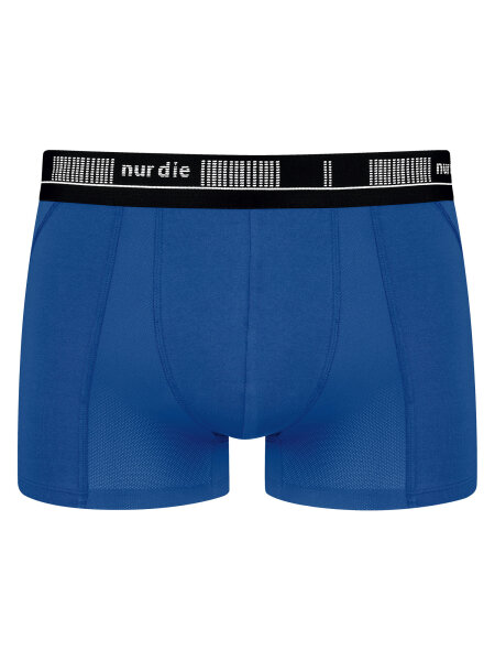 NUR DIE Herren Boxershorts Cotton Active 3D-Flex Air - blau - Größe XXL