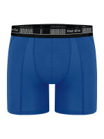 NUR DIE Herren Lange Boxershorts Cotton Active 3D-Flex Air - blau - Größe XXL