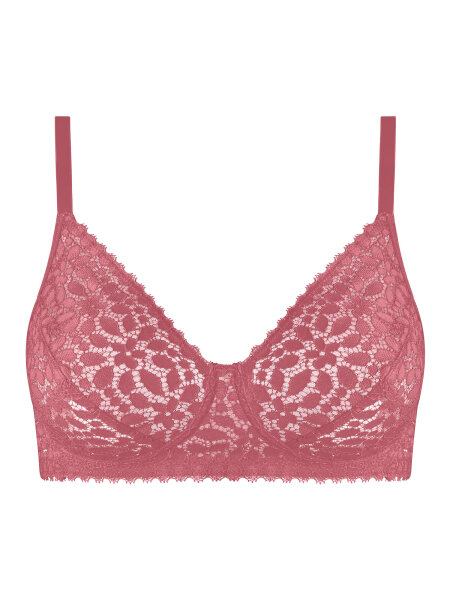 NUR DIE Damen BH ohne Bügel Daily Lace - baroque rose - Größe 75B
