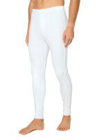 NUR DIE Herren Lange Thermo Unterhose Thermohose - weiß - Größe XL