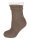 NUR DIE Damen Flausch Socken - braun - Größe 36-37