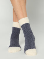NUR DIE Damen Socken Stopper Wohlfühl - grau - Größe 35-38