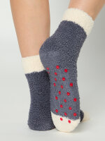NUR DIE Damen Socken Stopper Wohlfühl - grau - Größe 35-38