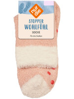 NUR DIE Damen Socken Stopper Wohlfühl - rose - Größe 35-38