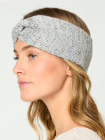 NUR DIE Damen Stirnband - Weich & Warm - hellgrau - Größe one size
