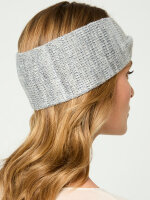 NUR DIE Damen Stirnband - Weich & Warm - hellgrau - Größe one size