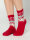 NUR DIE Unisex Freizeitsocken XMAS Socken - red xmas - Größe 37-41