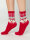 NUR DIE Unisex Freizeitsocken XMAS Socken - red xmas - Größe 37-41