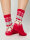 NUR DIE Unisex Freizeitsocken XMAS Socken - red xmas - Größe 37-41