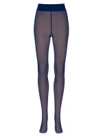 NUR DIE Damen Feinstrumpfhose Warm & Transparent Strapazierfähig 2-Pack dunkelblau - Größe 38-40