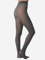 NUR DIE Damen Feinstrumpfhose Strumpfhose Warm & Transparent Haltbar 2-Pack grau - Größe 38-40