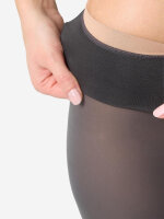 NUR DIE Damen Feinstrumpfhose Strumpfhose Warm & Transparent Haltbar 2-Pack grau - Größe 38-40