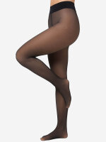 NUR DIE Damen Feinstrumpfhose Strumpfhose Warm & Transparent Haltbar 2-Pack schwarz - Größe 40-44