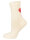 NUR DIE Damen Socken Good Vibes - herzrot - Größe 35-38
