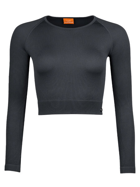 NUR DIE x KILIAN KERNER Damen Crop Top in Ripp-Optik