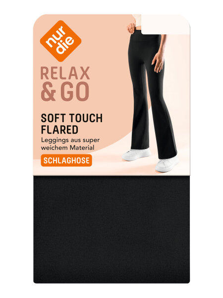 NUR DIE Damen Flared Leggings Soft Touch - Relax & Go