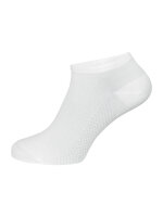 NUR DIE Herren Sneakersocken Bambus 2-Pack weiß-grün - Größe 39-42