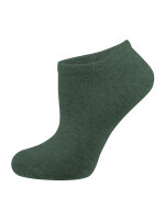 NUR DIE Damen Sneakersocken Baumwolle 2-Pack weiß-grün - Größe 35-38