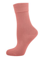 NUR DIE Damen Socken Bambus¹ Komfort 2er Pack - grau-rosa - Größe 35-38