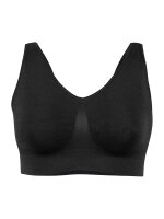 NUR DIE Damen Bustier Soft Comfort - schwarz - Größe 36-38