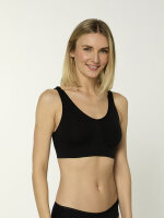 NUR DIE Damen Bustier Soft Comfort - schwarz - Größe 44-46