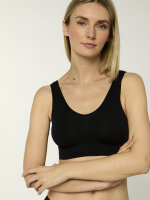 NUR DIE Damen Bustier Soft Comfort - schwarz - Größe 44-46