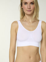 NUR DIE Damen Bustier Soft Comfort - weiß - Größe 36-38