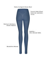 NUR DIE Damen Leggings Scrunch - Relax & Go - dustyblue - Größe 36-38