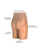 NUR DIE Damen Shapinghose Figura Shorts - amber - Größe 38-40