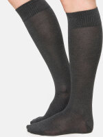 NUR DIE Damen Kniestrümpfe Bambus¹ Komfort - anthrazitmel - Größe 35-38