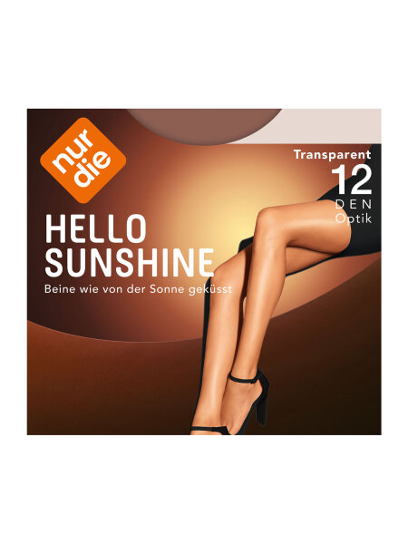 NUR DIE Damen Strumpfhose Hello Sunshine 12 DEN - medium gold - Größe 38-40