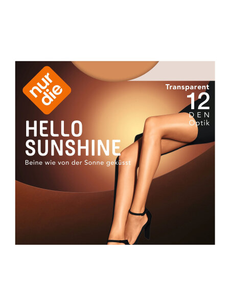 NUR DIE Damen Strumpfhose Hello Sunshine 12 DEN - light beige - Größe 34-36
