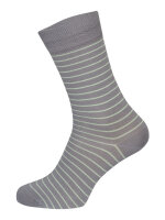 NUR DIE Herren Socken Business Baumwolle 2er Pack - grau gemustert - Größe 39-42