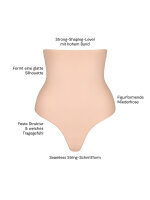 NUR DIE DAMEN SCULPT HIGHWAIST STRING SHAPEWEAR - beige - GRÖSSE 40