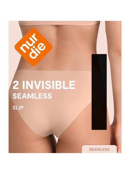 NUR DIE DAMEN INVISIBLE SLIP 2ER PACK - schwarz - GRÖSSE 38