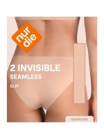 NUR DIE DAMEN INVISIBLE SLIP 2ER PACK - beige - GRÖSSE S