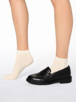 NUR DIE Damen Socken Fashion 2er Pack - elfenbein - Größe 37-41