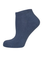 NUR DIE Unisex Sneakersocken Frotteesohle 4er Pack - mixblau-grau-pink - Größe 35-38