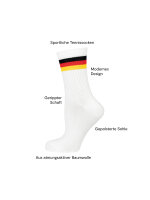 NUR DIE Unisex Sportsocken Fan 2er Pack - setflagge - Größe 39-42