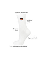 NUR DIE Unisex Sportsocken Fan 2er Pack - setherz - Größe 35-38