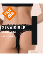 NUR DIE DAMEN INVISIBLE LACE STRING 2ER PACK