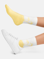 NUR DIE Herren Socken Good Vibes 2er Pack - gelbepalme-weiß - Größe 43-46