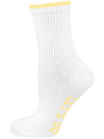NUR DIE Herren Socken Good Vibes 2er Pack - gelbepalme-weiß - Größe 43-46
