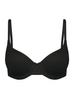 NUR DIE Damen T-Shirt BH mit Bügel Basic - schwarz - Größe 80A
