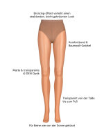 NUR DIE Damen Strumpfhose Hello Sunshine Shape 12 DEN - medium gold - Größe L