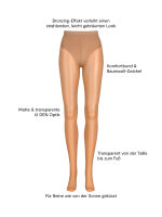 NUR DIE Damen Strumpfhose Hello Sunshine Shape 12 DEN - light beige - Größe L